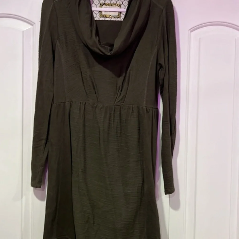 Anthropologie Alcott Dress Saturday Sunday Cowl‎ Neck Terry Sz S - Picture 2 of 5